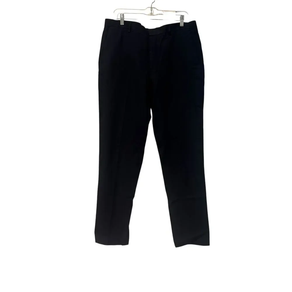 J .Crew Men's Ludlow Slim-Fit Suit Pant in Irish Cotton-Linen Navy 34/34 NWT